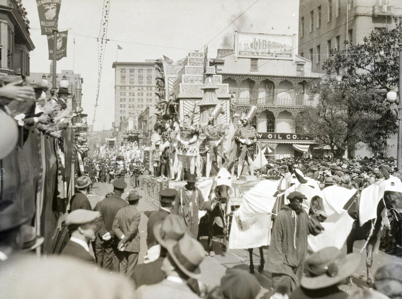 #3 A General View of the Mardi Gras Procession, 1925.