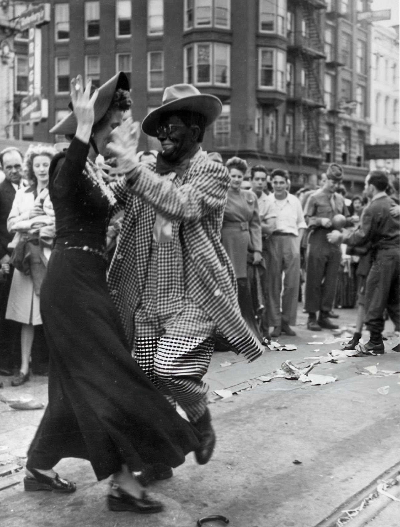 #57 Revelry in the Streets of New Orleans During the Annual Mardi Gras Festival, 1950s.