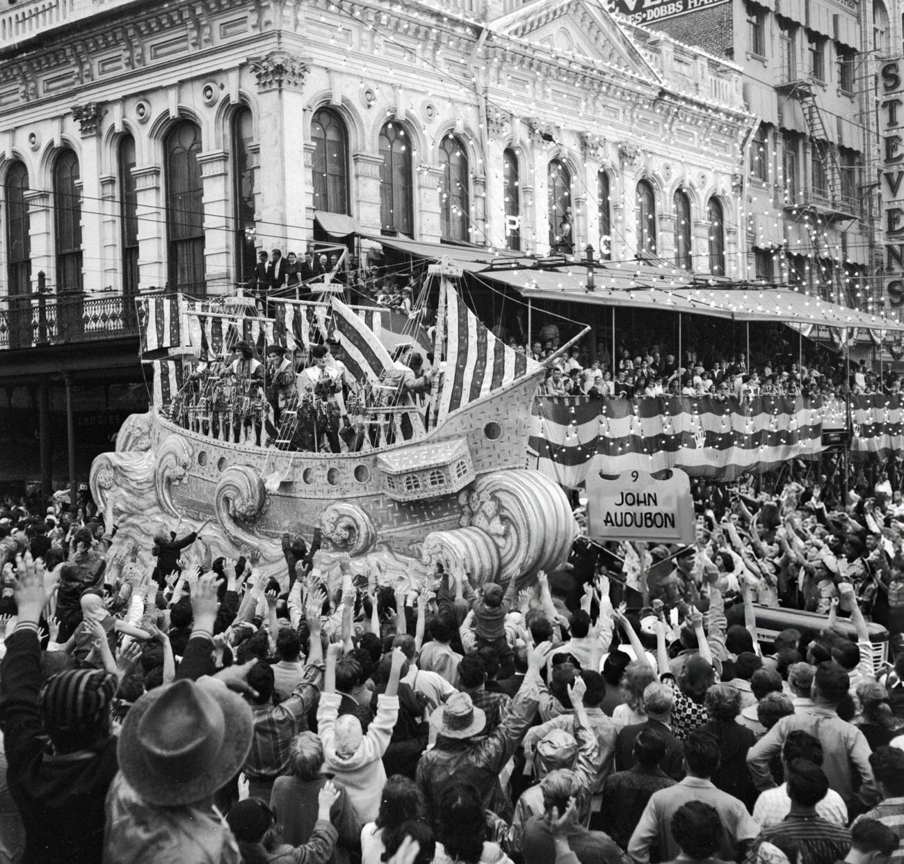 #58 A Float Celebrating the Life of John James Audubon, 1950s.