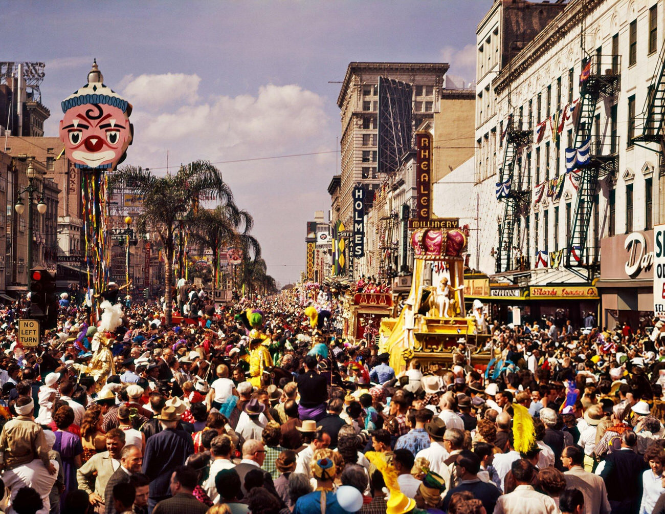 #74 The 1960s Rex Parade on Canal Street, 1960s.