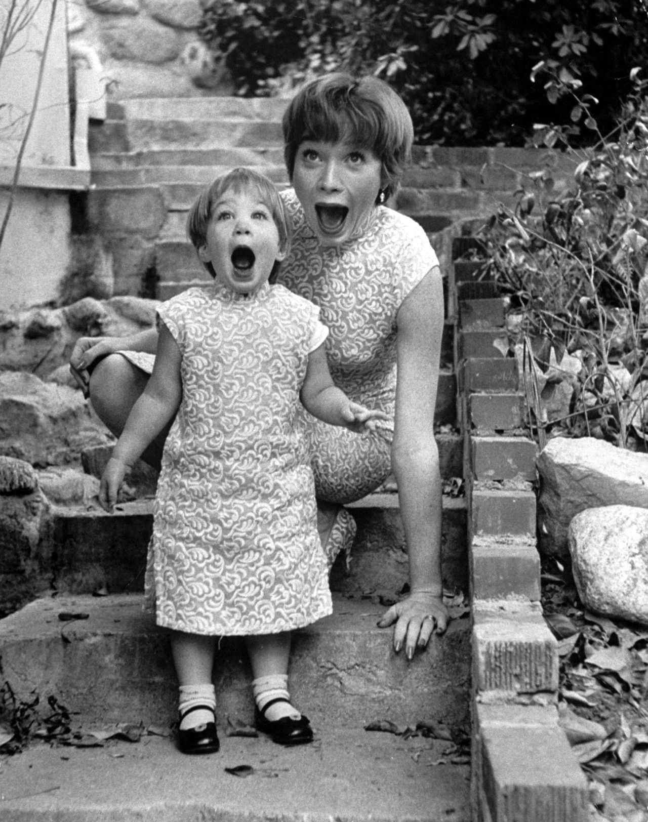 #10 Sachi Parker playing with her mother, Shirley MacLaine, 1959.