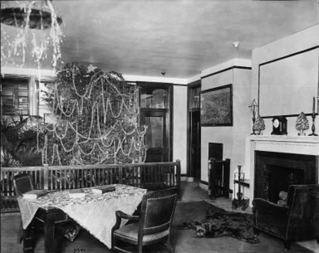 #13 Interior, with bear skin rug