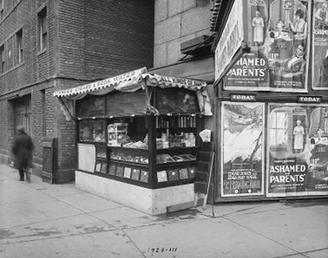 #6 Manhattan Bridge view showing soda and candy stand at East Broadway and Henry Street