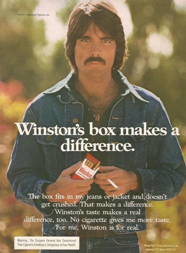 Mustaches, Machismo, and Marketing: A Look Back at the Pornstache Cigarette Ads of the 1970s Vintage