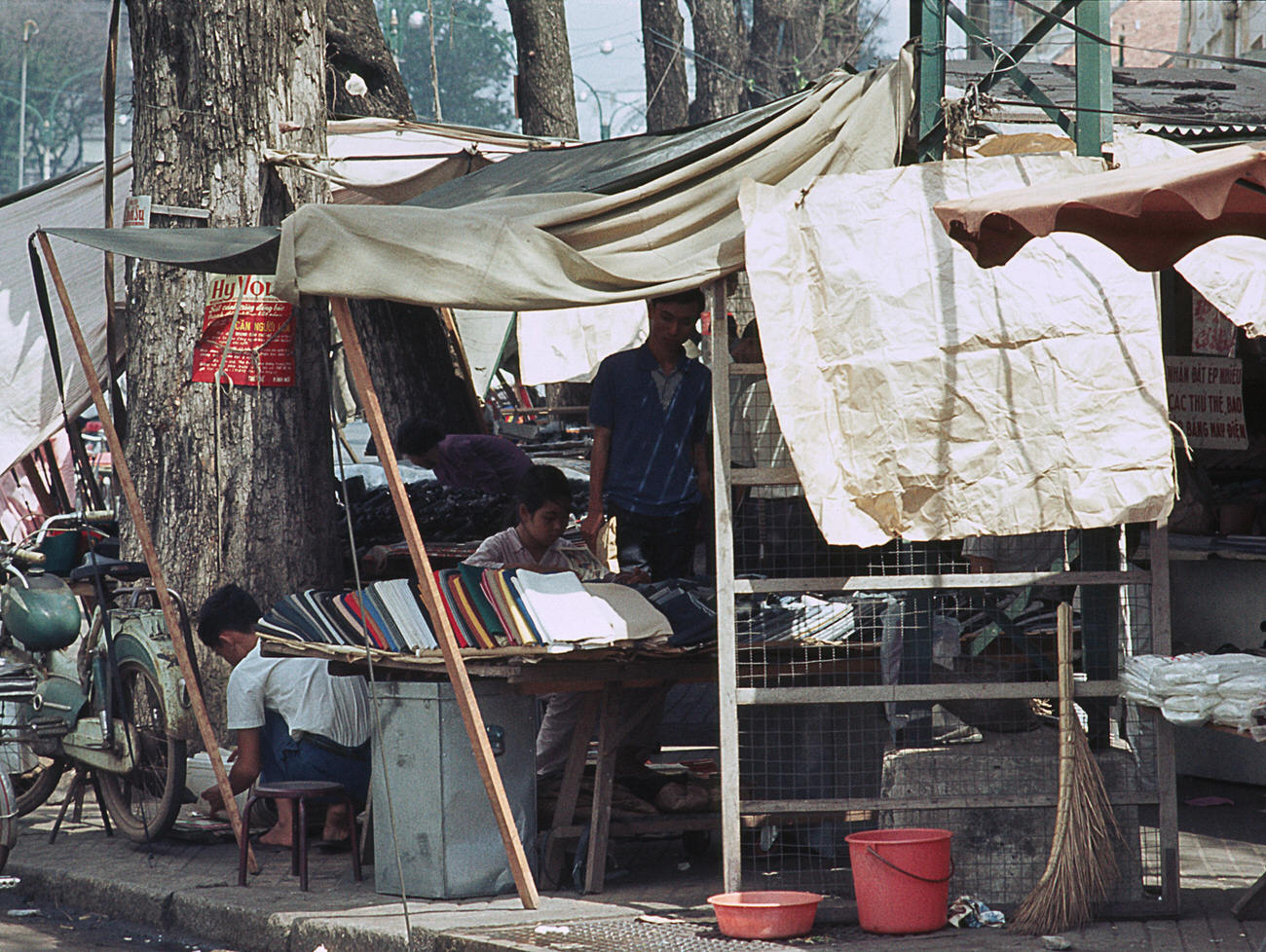 #139 Shops on Le Loi Street in Saigon, 1968.
