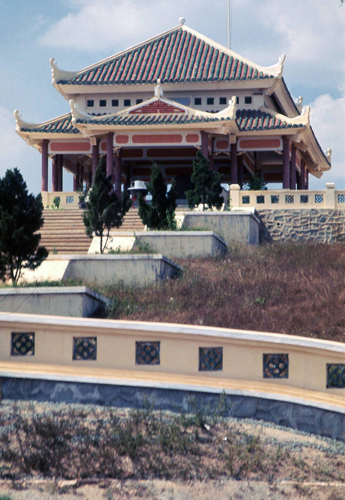 #5 A temple on the Bien Hoa Highway, ARVN cemetery, 1968.