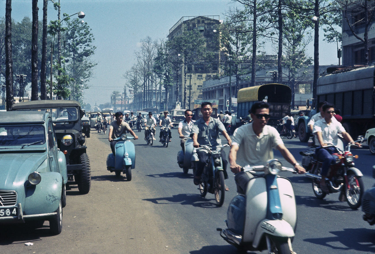 #1 A street in Saigon, 1968.
