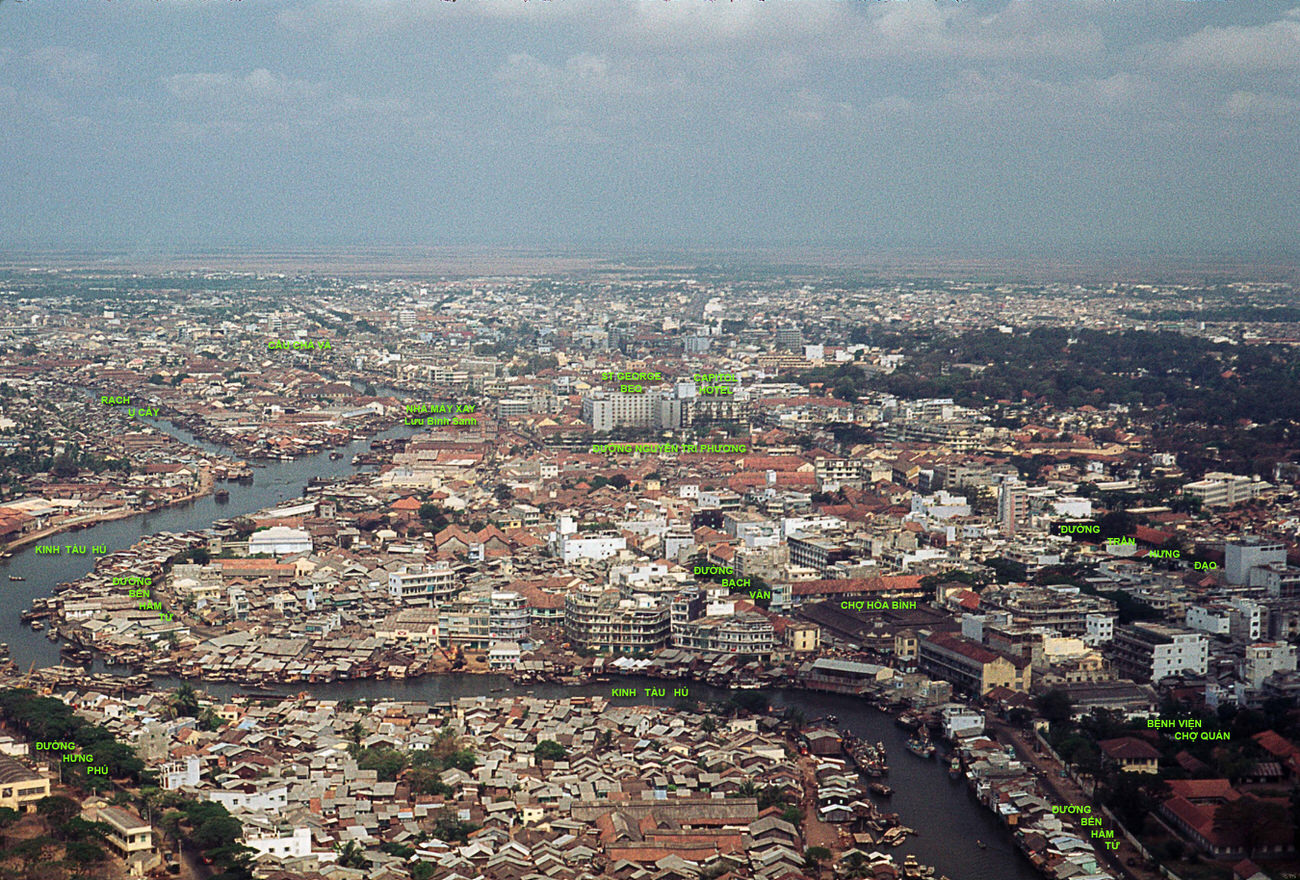 #49 An aerial view of Saigon, 1968.