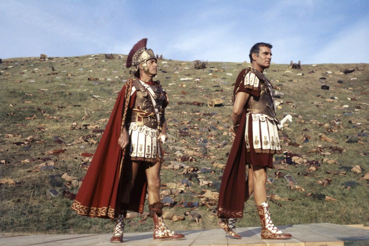 Stunning Behind the Scenes Photos from the Making of Spartacus 1960 Movie Movies
