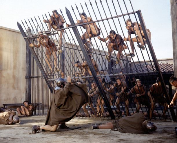 Stunning Behind the Scenes Photos from the Making of Spartacus 1960 Movie Movies