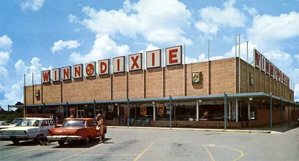 #2 Winn-Dixie grocery storefront in 1966.