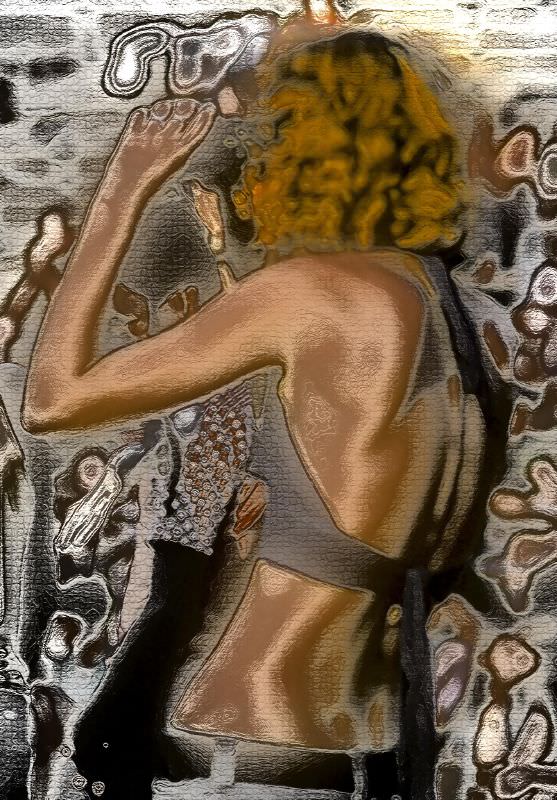 #118 The lady with binoculars, 1970s.