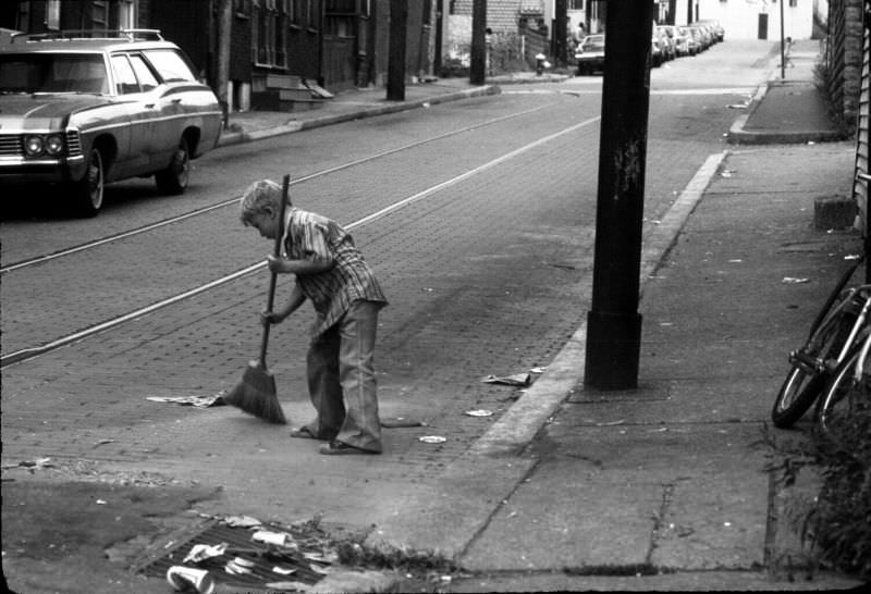 #24 Chestnut Street sweeper, 1970s.