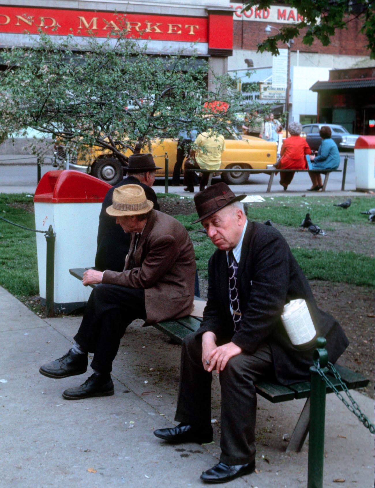 #63 Market square man, 1970s.