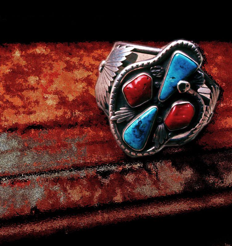#76 Navajo bracelet, 1970s.