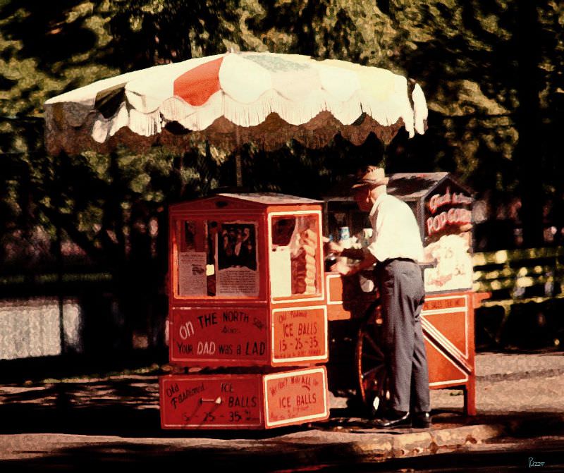 #89 Popcorn man, 1970s.
