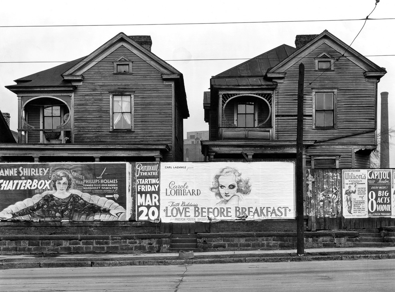 #19 Frame houses and a billboard in Atlanta, Georgia, 1936.