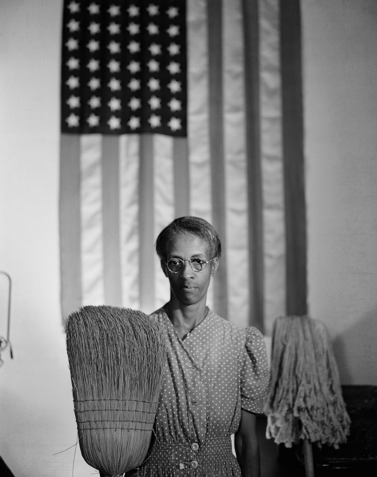 #28 A government cleaner in Washington, D.C., 1942.