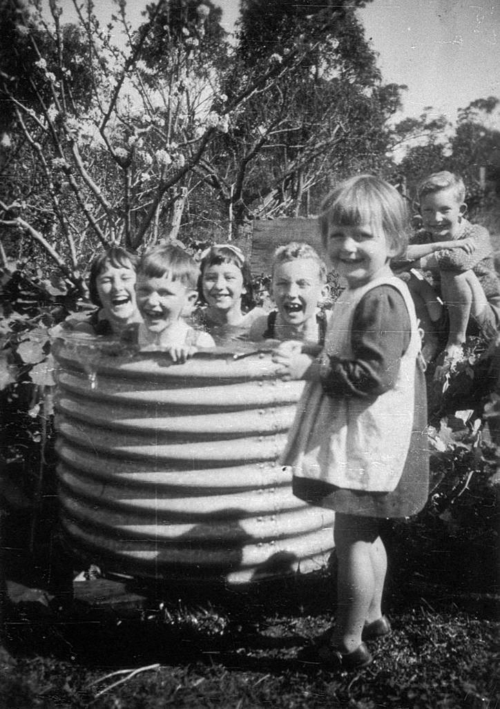 #2 Cousins enjoying a pool at Mount Kuring-gai, NSW.