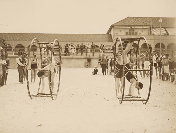 #15 Chorus girls on Bondi Beach, 1930s.