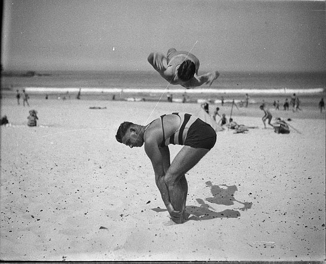 #19 Beach studies, 1930s.