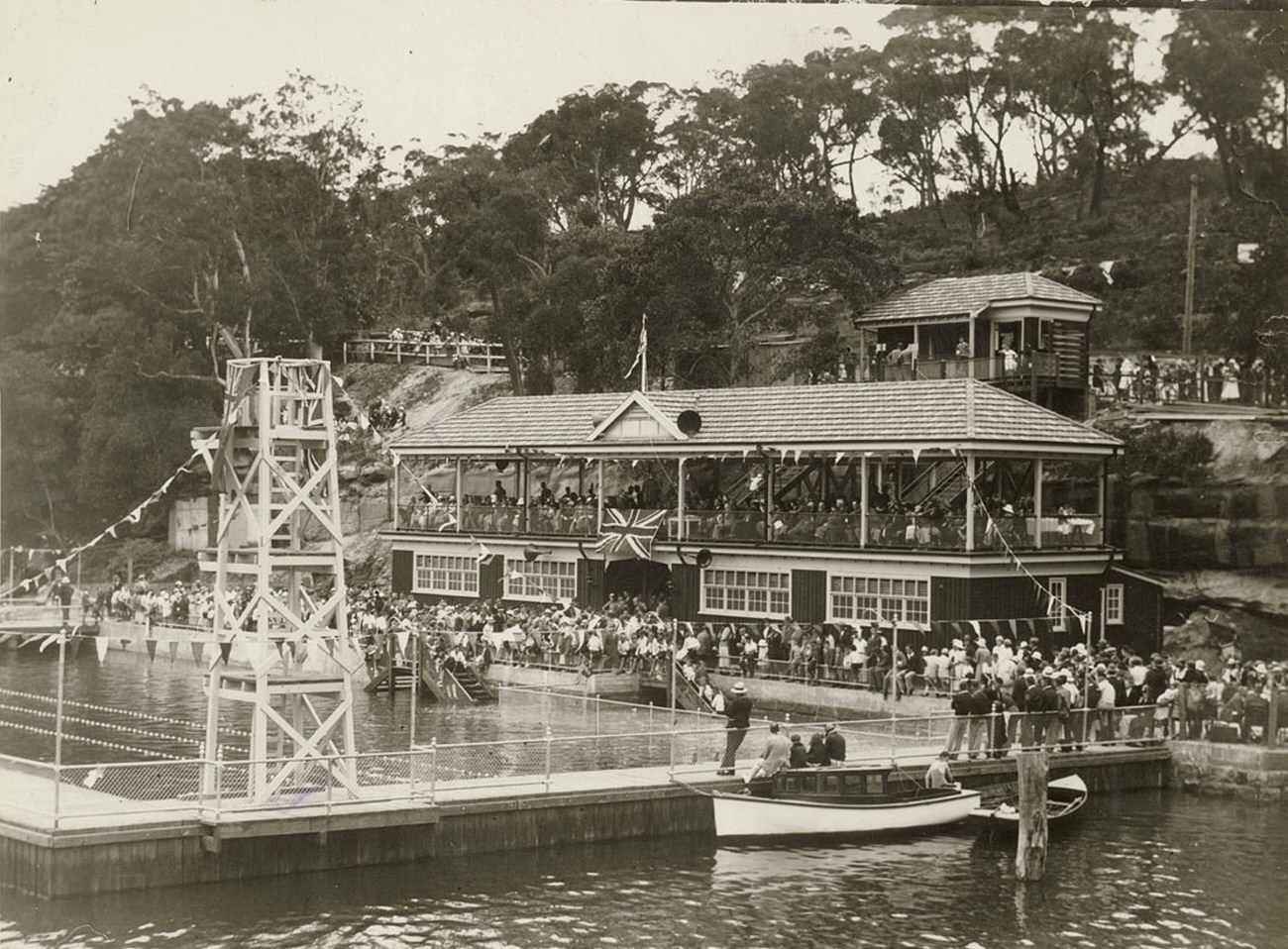 #44 General view of the Domain Baths, Woolloomooloo, 1930s.
