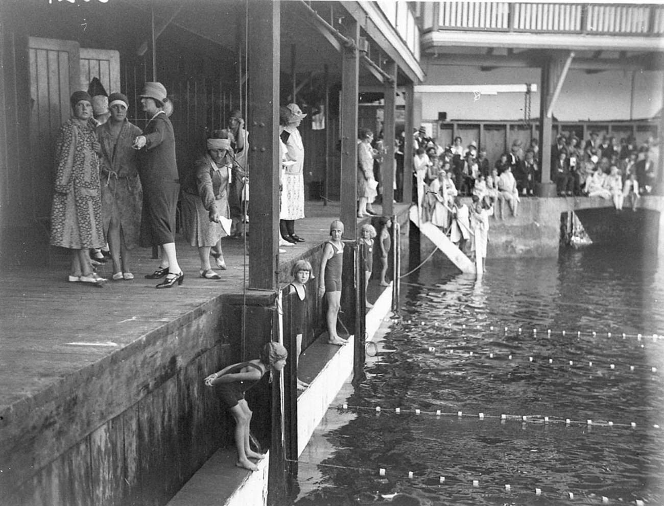 #1 Juniors lining up for a race, 1920s.