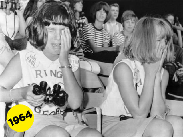 Screaming and Swooning: Vintage Photos of Beatles Fangirls of 1964-1965 Music