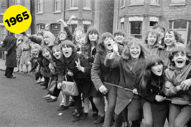 Screaming and Swooning: Vintage Photos of Beatles Fangirls of 1964-1965 Music