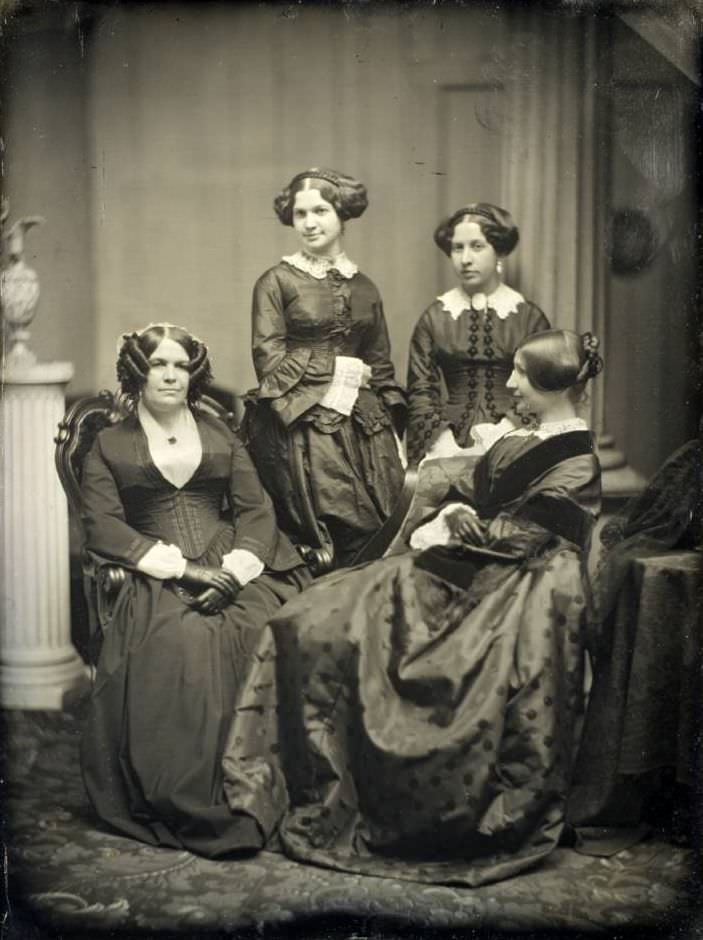 #10 Four unidentified women.