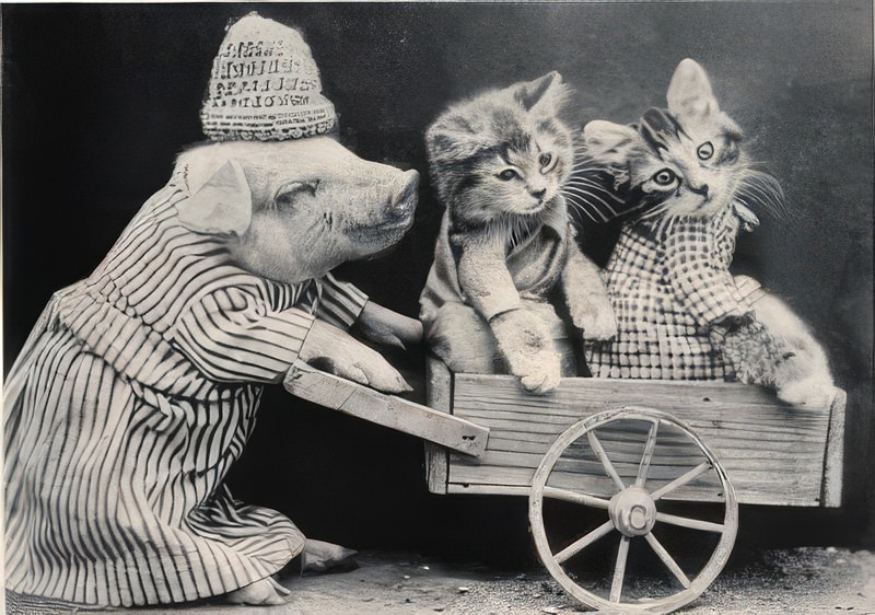 The Brighton Cats: Harry Pointer’s Hilarious Feline Photography from the Late 1800s Photography