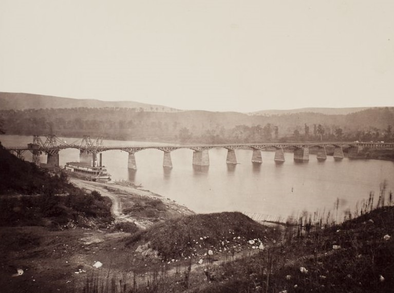 #28 U.S. military bridge at Chattanooga, Tennessee, 1865