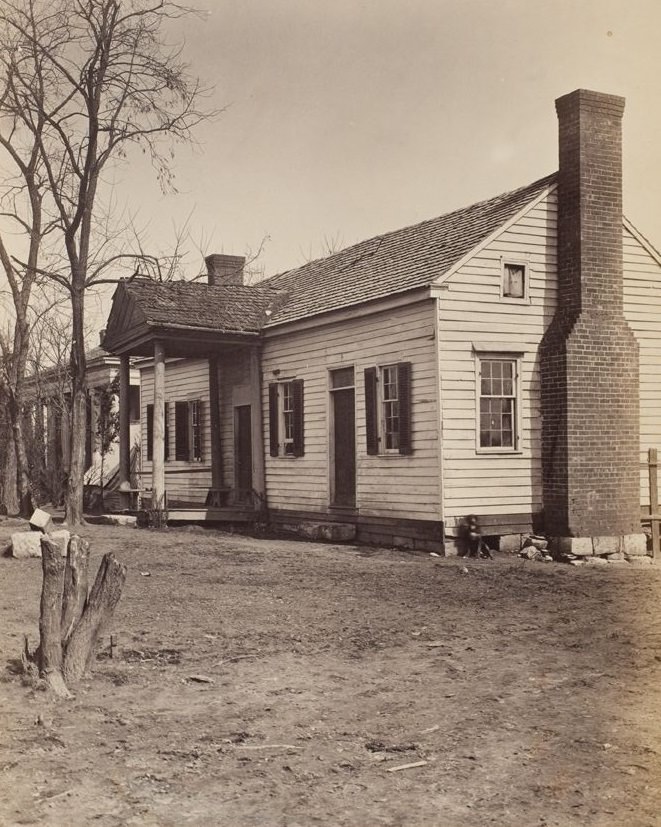#34 View of the first house built in Chattanooga, 1865