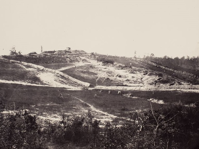 #39 View of Rebel fortifications, Atlanta, Georgia, 1865