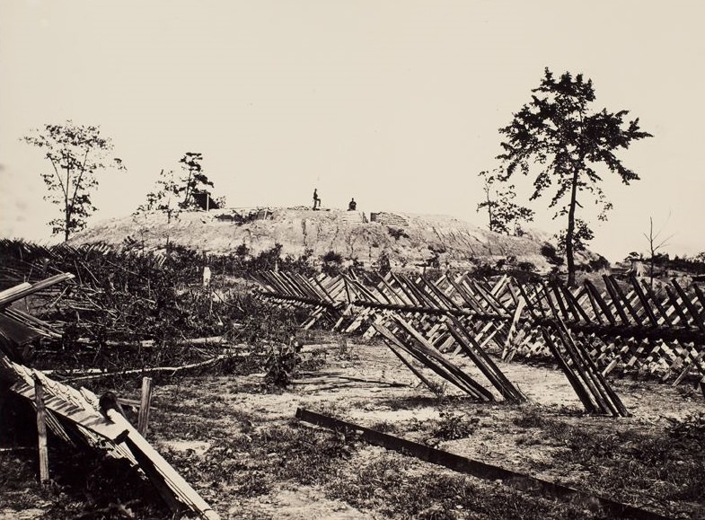 #40 View of Rebel fortifications, Atlanta, Georgia, 1865