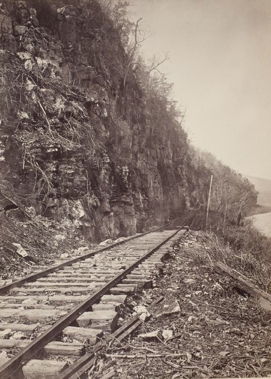 #6 Chattanooga, Tennessee: Nashville & Chattanooga Railroad at the foot of Lookout Mountain, 1865