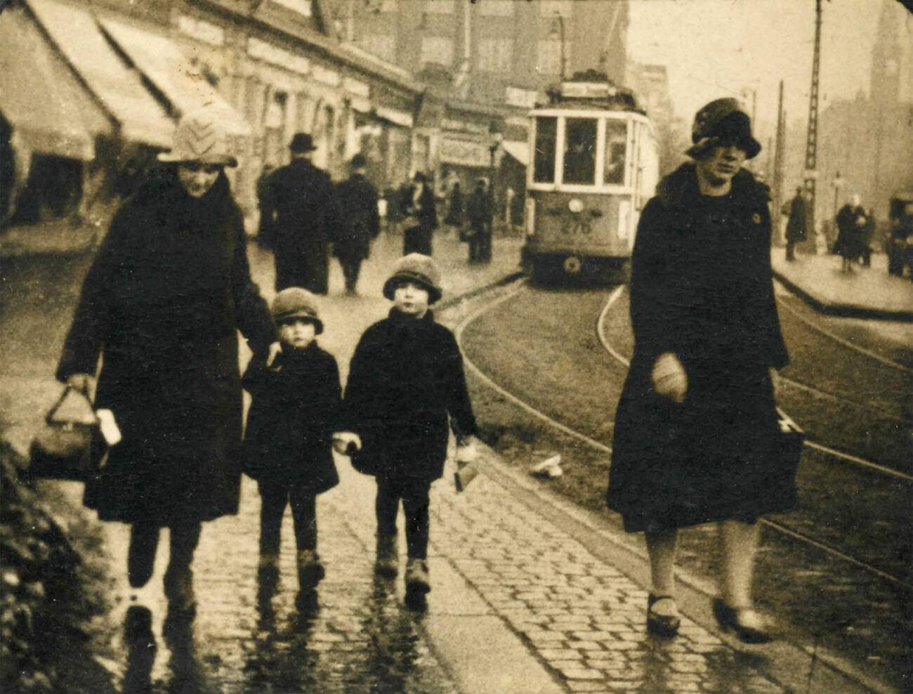 #20 Families walking in Copenhagen, Denmark, 1930s