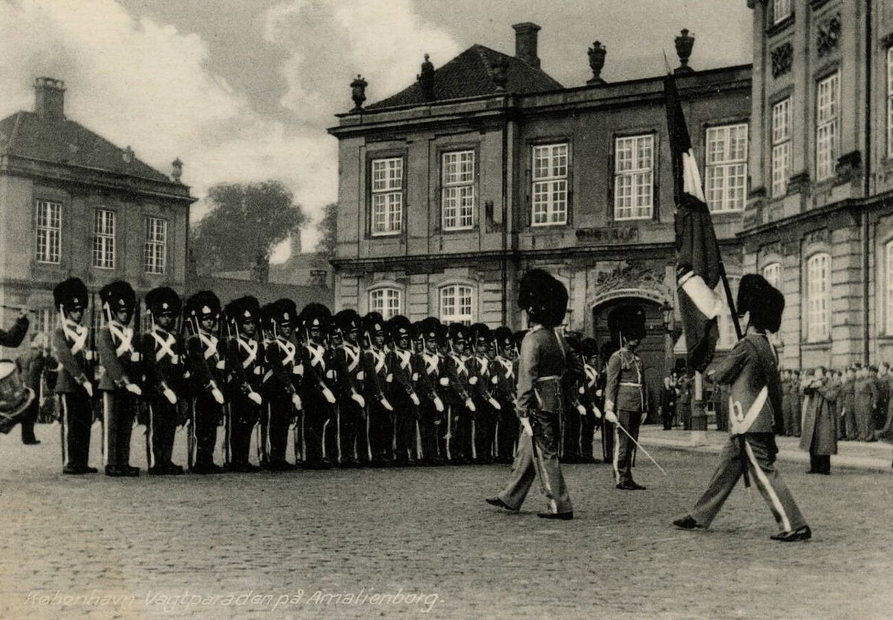 #5 The Royal Guard at Amalienborg Palace, Copenhagen, Denmark, 1930s