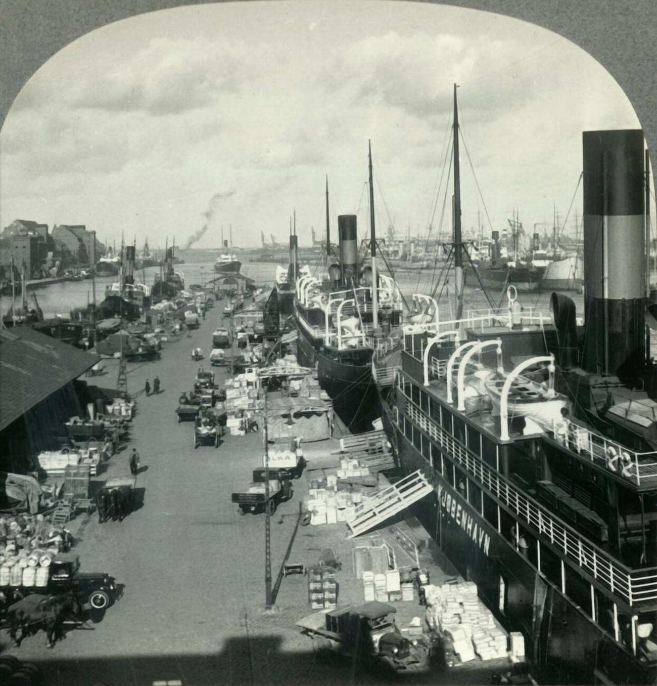#12 The Harbor of Copenhagen, Denmark, 1930s