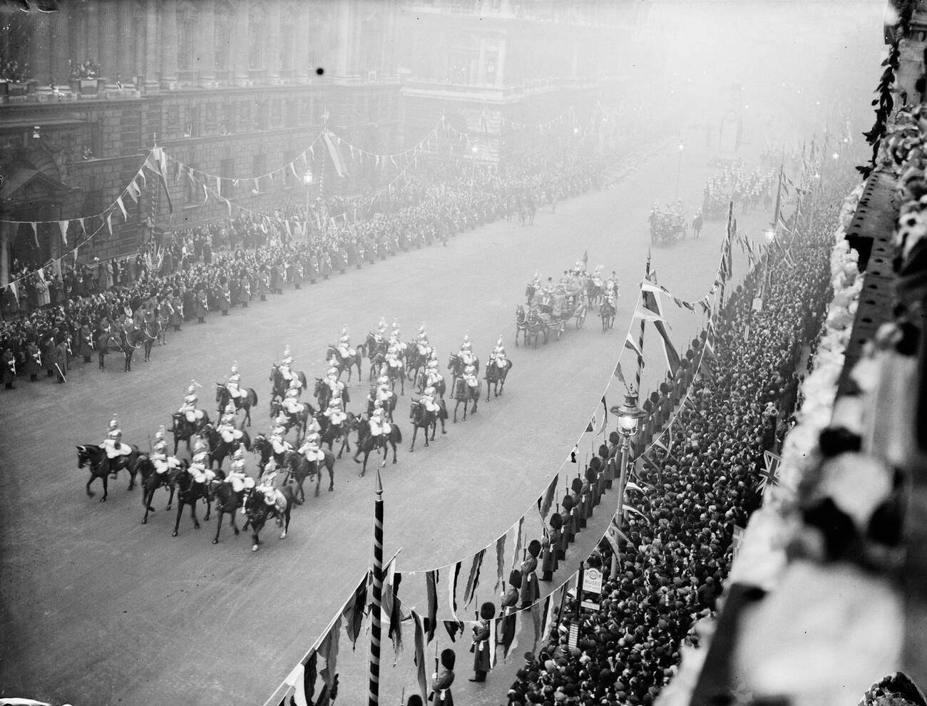 #104 Royal wedding procession of the Duke of Kent and Princess Marina, 1934