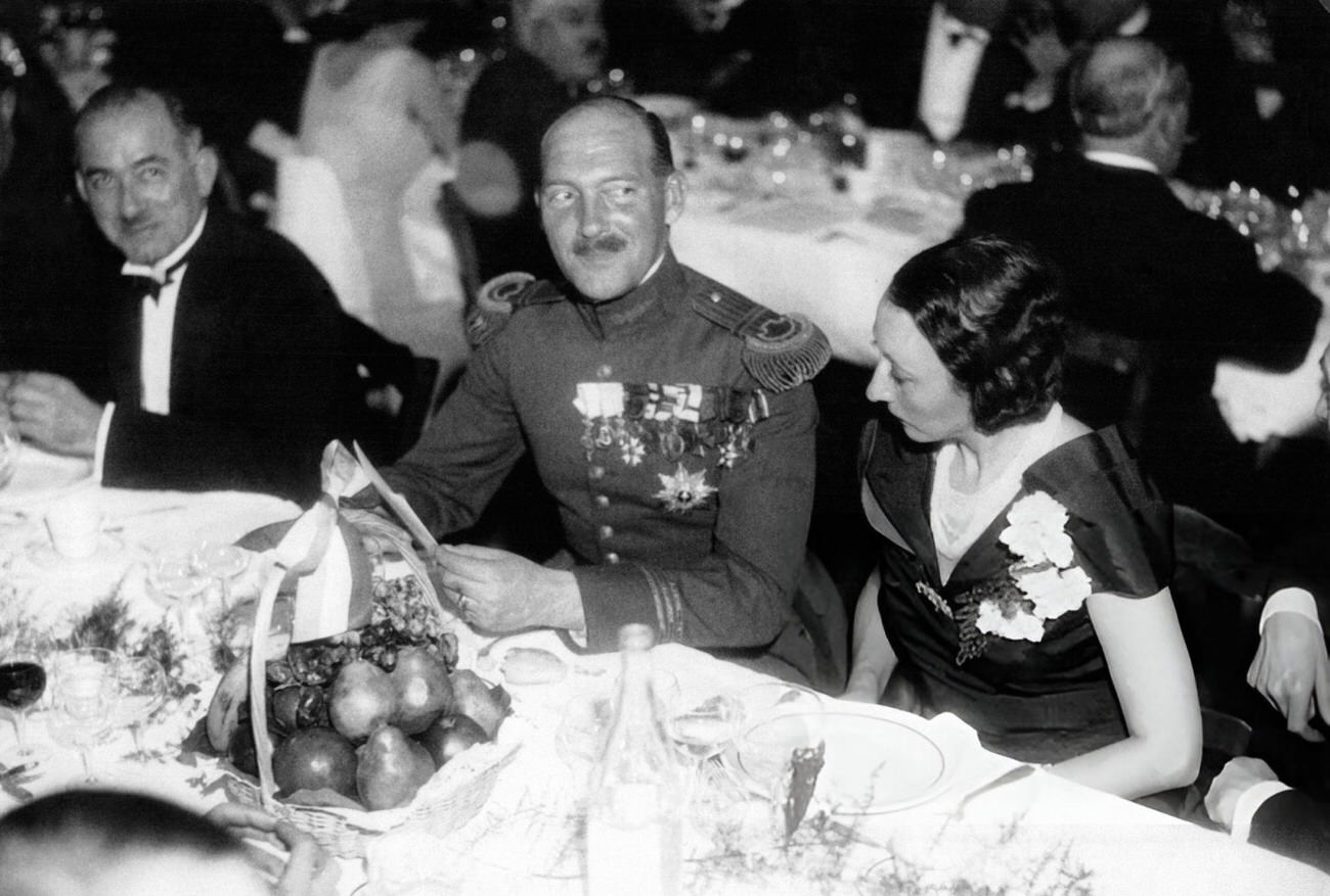 #120 Prince Aage of Denmark at a banquet, Copenhagen, 1933