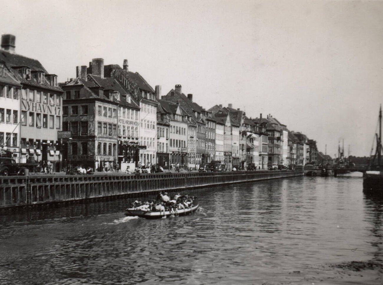 #81 Nyhavn harbor, Copenhagen, Denmark, 1930s