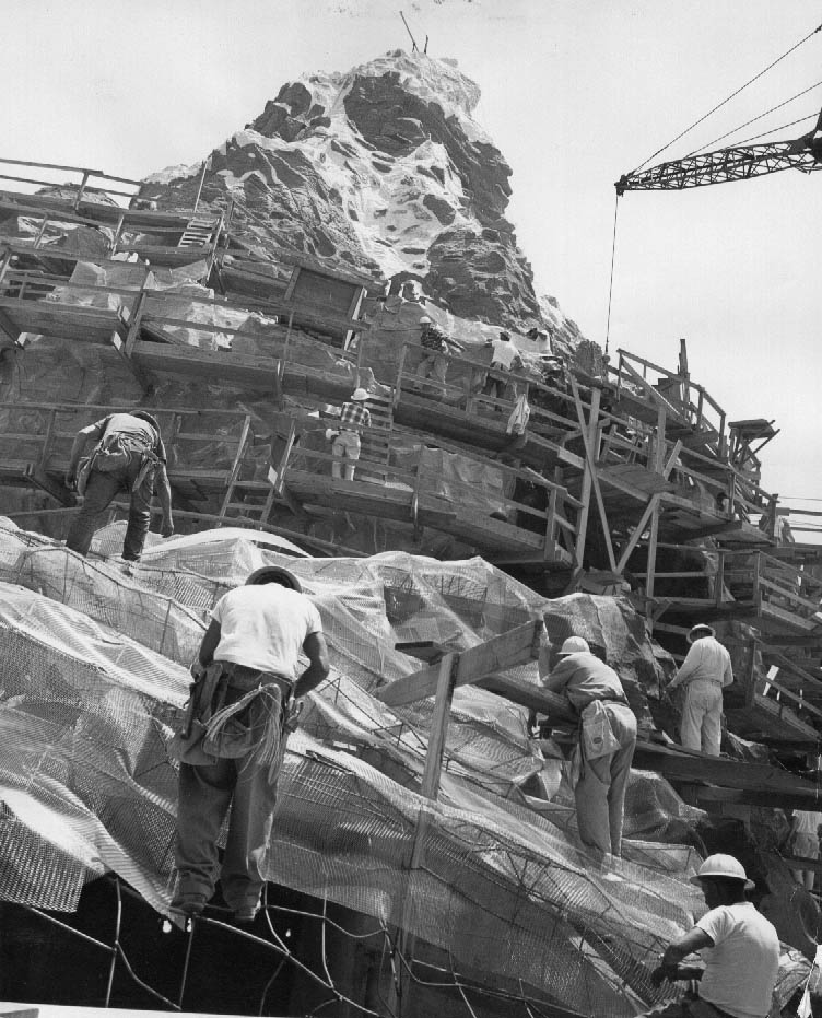 #4 Disneyland-Construction file. Matterhorn nears completion, 1959