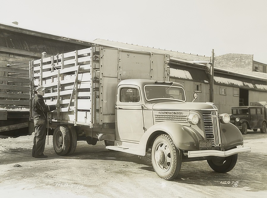 Model T 16B – G 1A at a loading area.