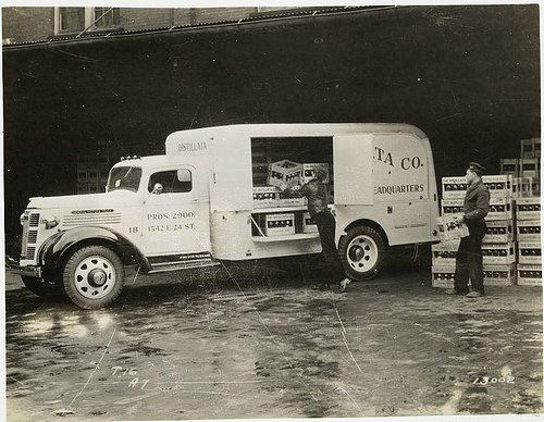 Model T 16 – A 7 Men are loading distilled water.