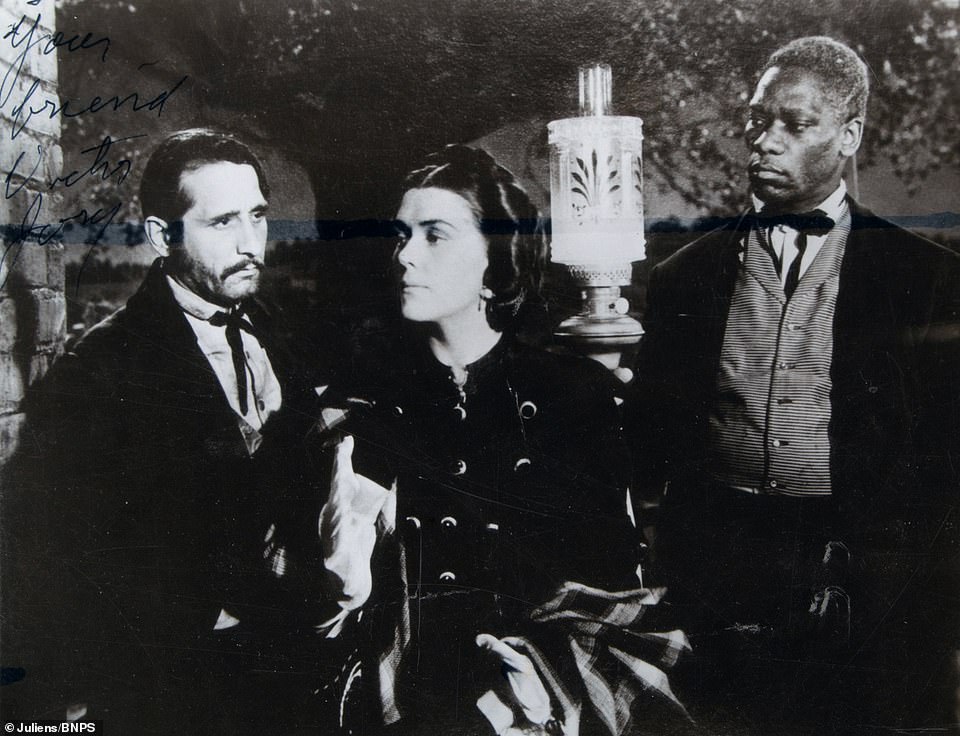 Victor Jory, Barbara O’Neil and Oscar Polk on set. Throughout his career Jory was mostly cast in villainous or sinister roles, like Jonas Wilkerson in Gone with the Wind