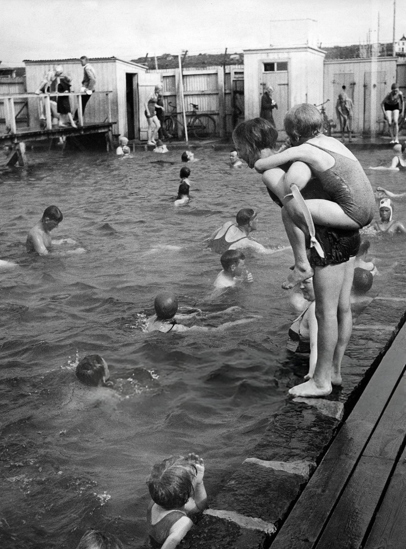 #34 A swimming bath in Reykjavik, Iceland, 1935.