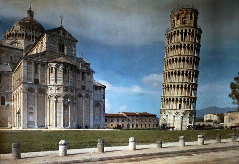 #2 The Leaning Tower of Pisa, Italy, 1934.