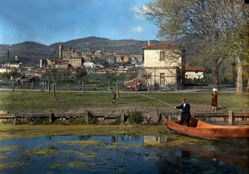 #10 Italians fishing in Lake Bolsena, Italy, 1934.