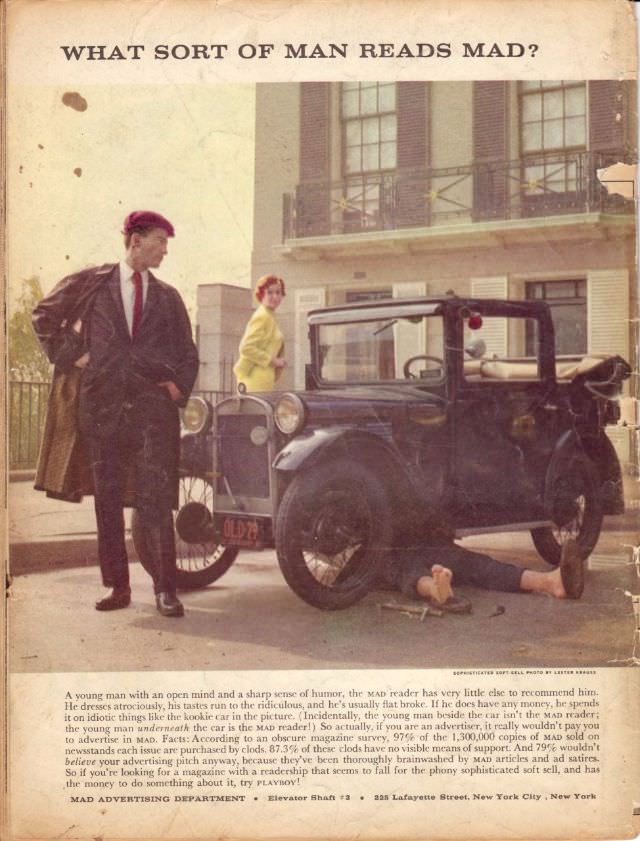 MAD Magazine’s Mock Ads: A Hilarious Look at 1950s and 60s Consumer Culture Vintage Ads